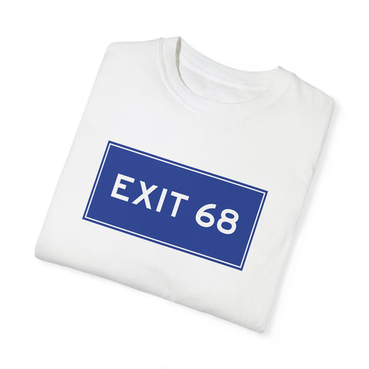 EXIT 68 BLUE SIGN | TEE